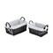 Contemporary Home Living Set of 2 Black Traditional Rectangle Storage Baskets 12.25"